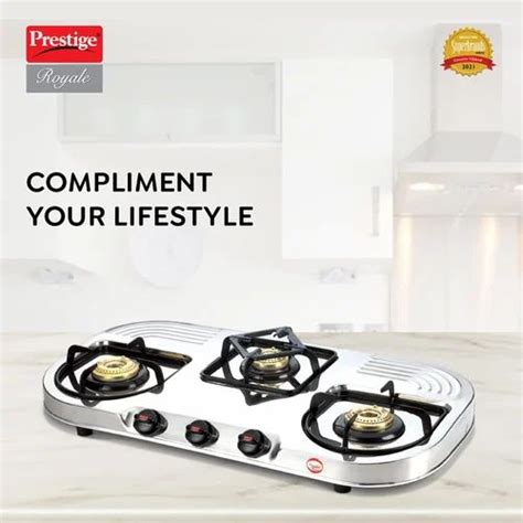 prestige royale plus stainless steel 2 burner gas stove